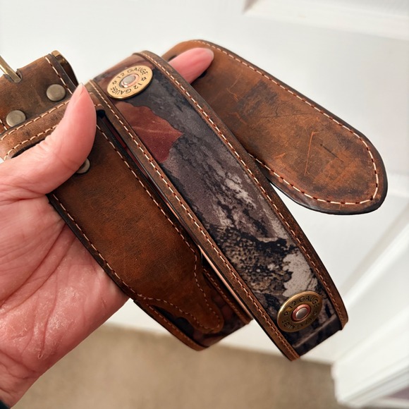 Nocona Belt Co. Other - Nocona Belt Co Mens 44 Brown Leather Camo  Belt N24998222